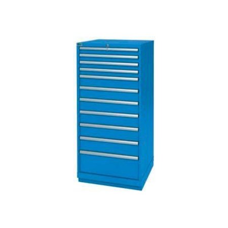 LISTA INTERNATIONAL ListaÂ 11 Drawer Standard Width Cabinet - Bright Blue, No Lock XSSC1350-1103BBNL